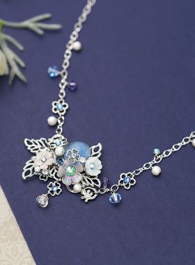 【项链】「华妃 shell」日本京都琉璃 手工原创项链