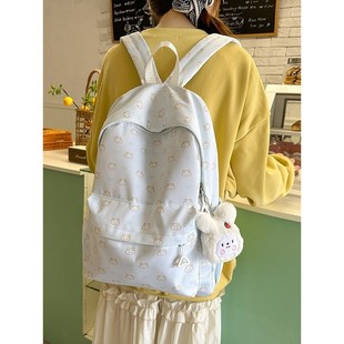 初中女生书包高颜值简约风日系大容量可爱防水多隔层双肩包高中生