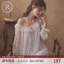 蕾丝性感公主睡衣2025新款 法式 长袖 RoseTree宫廷风睡裙女士春秋季