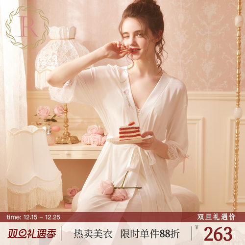 rosetree性感睡衣短袖吊带睡裙