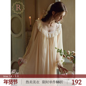 性感蕾丝法式 RoseTree睡裙女春秋款 长袖 宫廷风高级感独特绝美睡衣