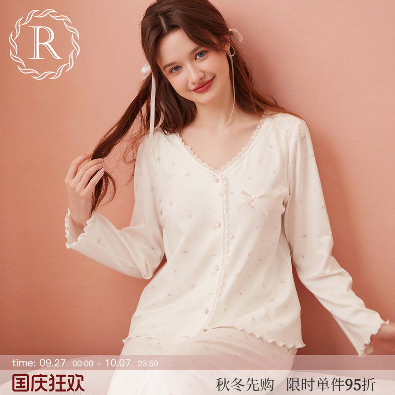 RoseTree甜美少女公主风棉莫长袖