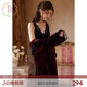 丝绒高级感小众红色婚礼睡袍睡衣套装 RoseTree新娘晨袍女款 秋冬季