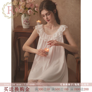 蕾丝甜美少女宫廷公主风睡衣2025新款 RoseTree吊带睡裙女士夏季