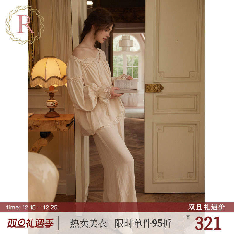 RoseTree宫廷风少女古董蕾丝套装