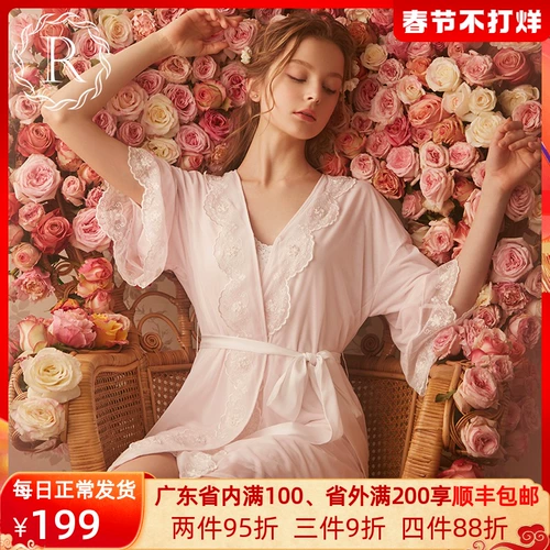 Японское кимоно, сексуальный банный халат, тонкая кружевная пижама для невесты для принцессы