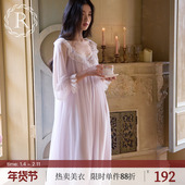 蕾丝性感高级感法式 RoseTree公主睡裙女春秋季 长袖 绝美宫廷风睡衣