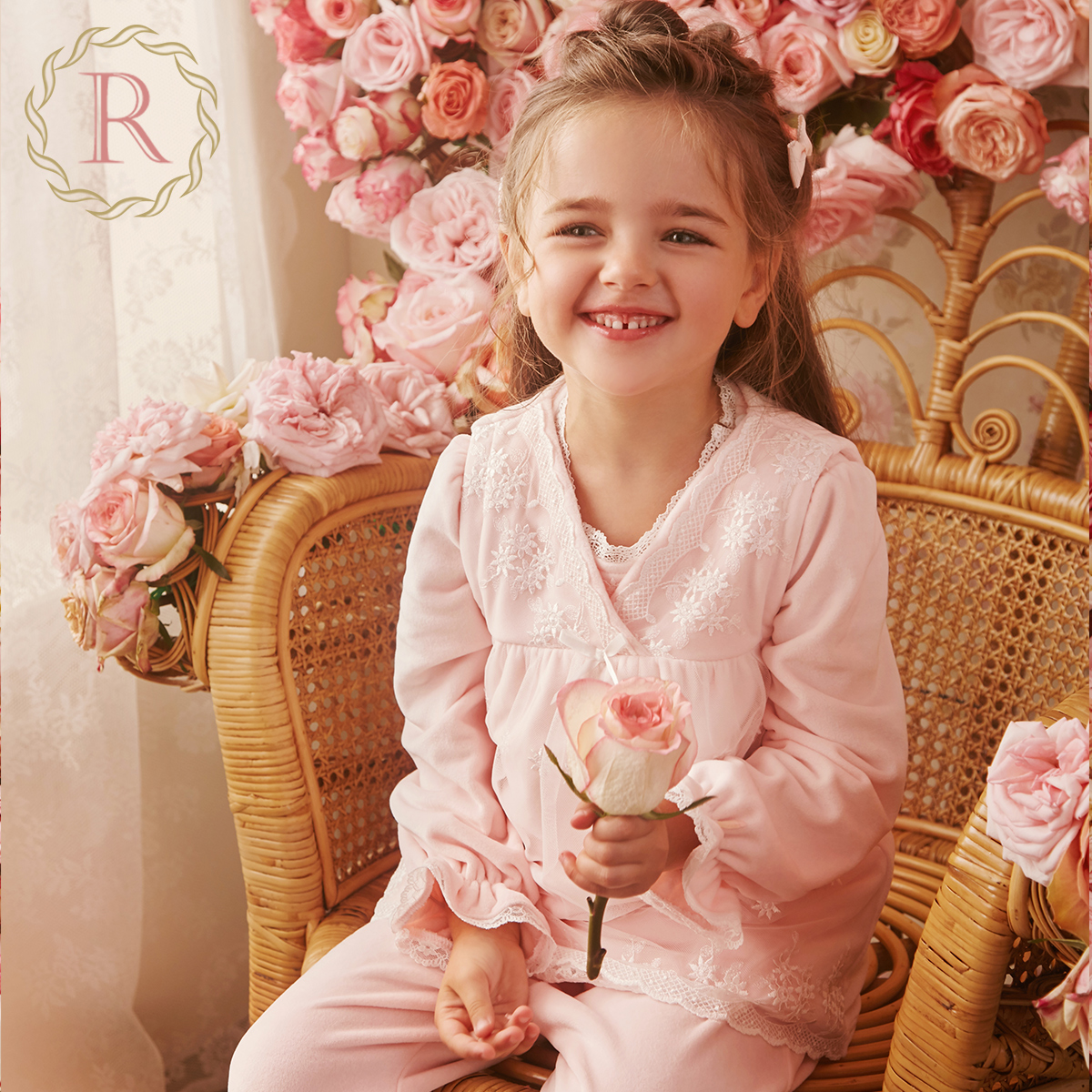 rosetree儿童背心女童加绒保暖