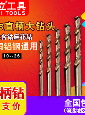 浦立工具 高速钢HSS直柄麻花钻 单头大钻头 9/10/11/12/13/14