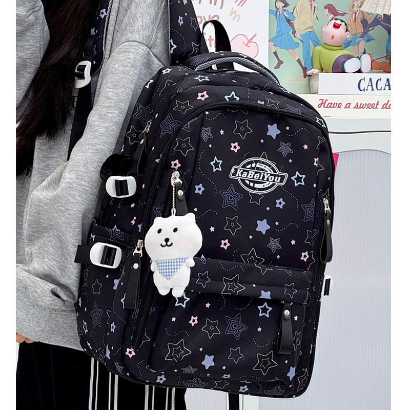 书包初中女生ins小众小学生2025新款书包女轻便高颜值大容量书包,箱包皮具/热销女包/男包,双肩背包,淘宝优惠券,粉丝福利购,淘宝优惠卷