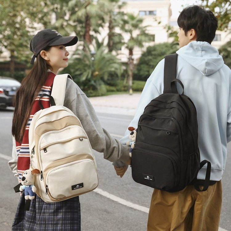 双肩包女旅游轻便高颜值大容量男生书包2025新款时尚百搭旅行背包
