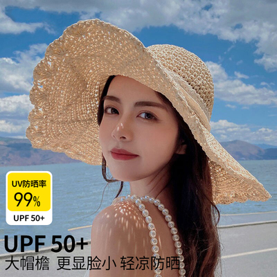 巨好看的海边沙滩帽时尚显气质