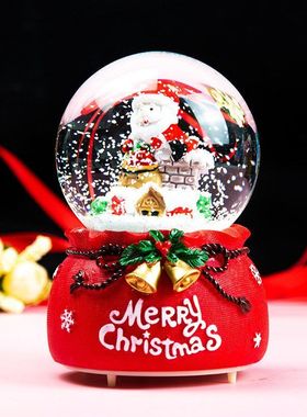 公主小女孩圣诞节梦幻八音盒摆件