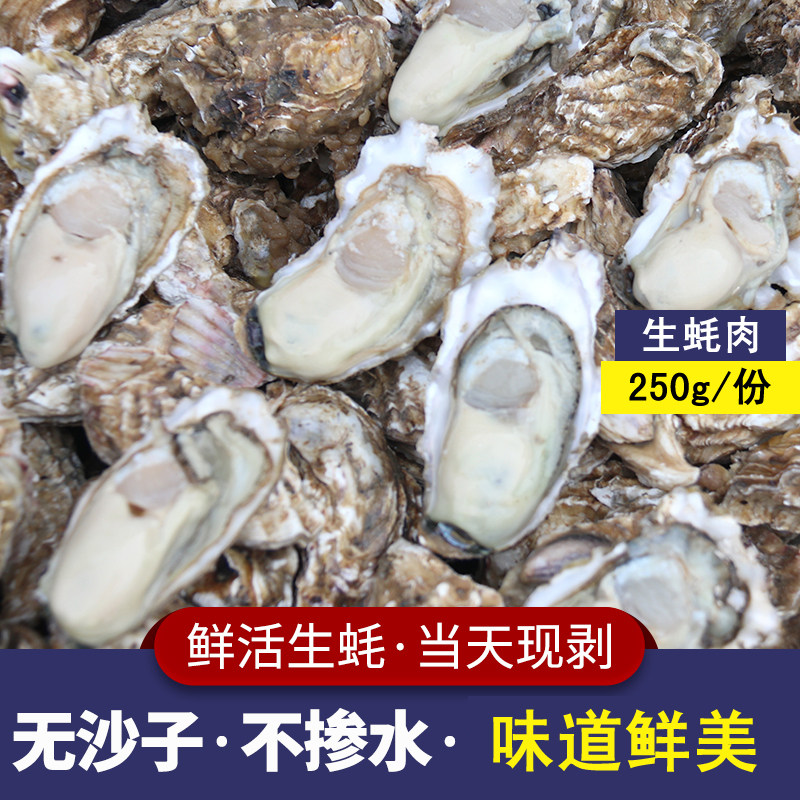 生蚝肉鲜活现剥冷冻冰鲜新鲜海鲜水产即食去壳牡蛎肉海蛎子肉当天