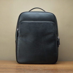 方形个性 电脑包 日韩设计师商务真皮背包 Fima进口水牛皮男双肩包