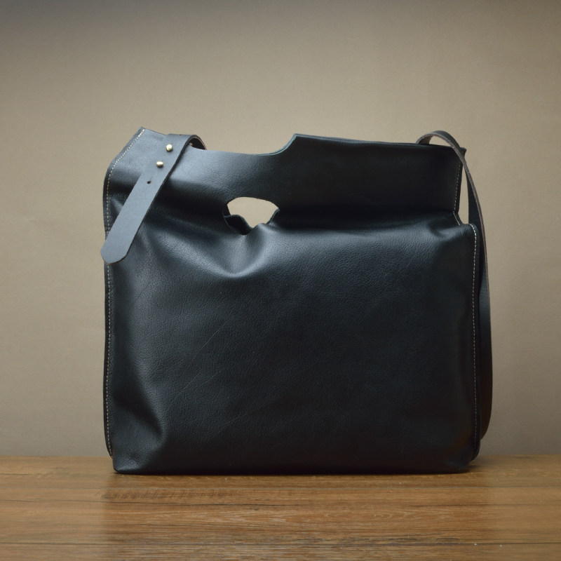 FIMA进口黄牛皮托特包 头层牛皮购物袋 街头潮流单肩斜跨真皮包