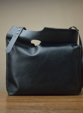 FIMA进口黄牛皮托特包 头层牛皮购物袋 街头潮流单肩斜跨真皮包