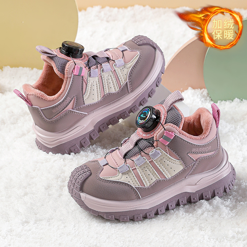 回力童鞋女童加绒二棉鞋2025冬季