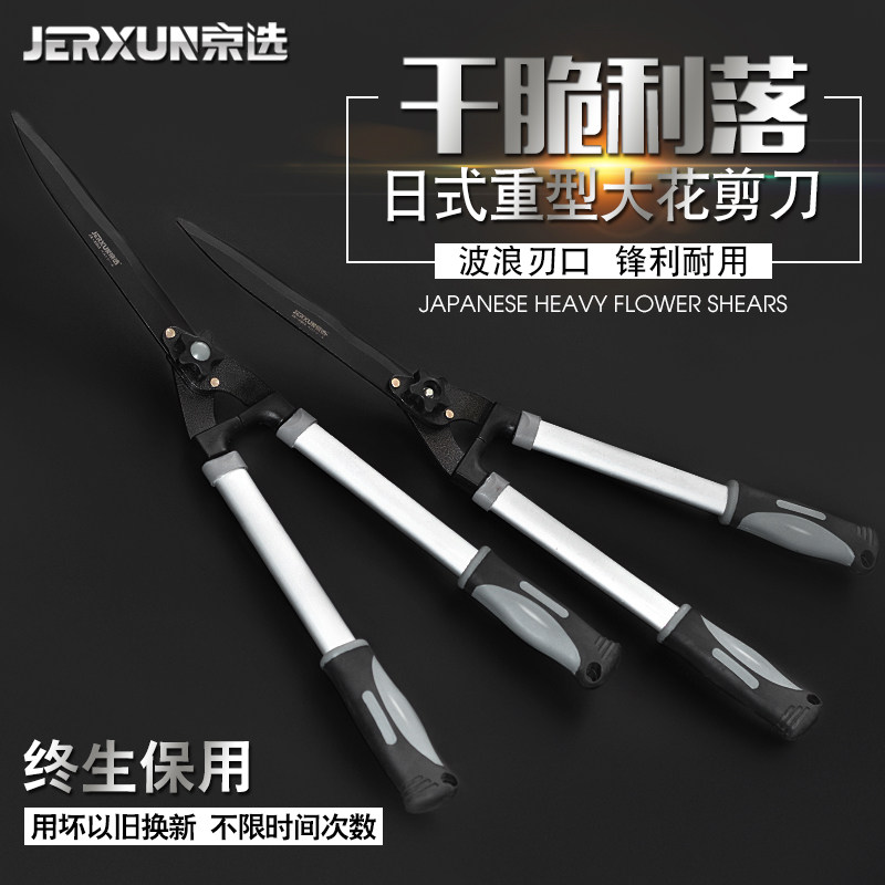 京选剪刀园林树枝花木草坪图片