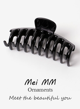 韩国新款大号发量多抓夹头饰发夹女后脑勺盘发鲨鱼夹优雅发抓气质