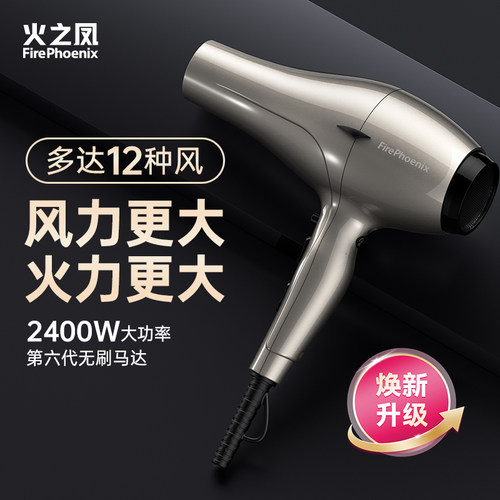 火之凤6600H+吹风机理发店专用发廊发型师无刷大功率速干风筒正品