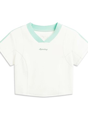 李宁 x LPL联名系列2026夏季女子休闲舒适修身短袖文化衫AHSW160