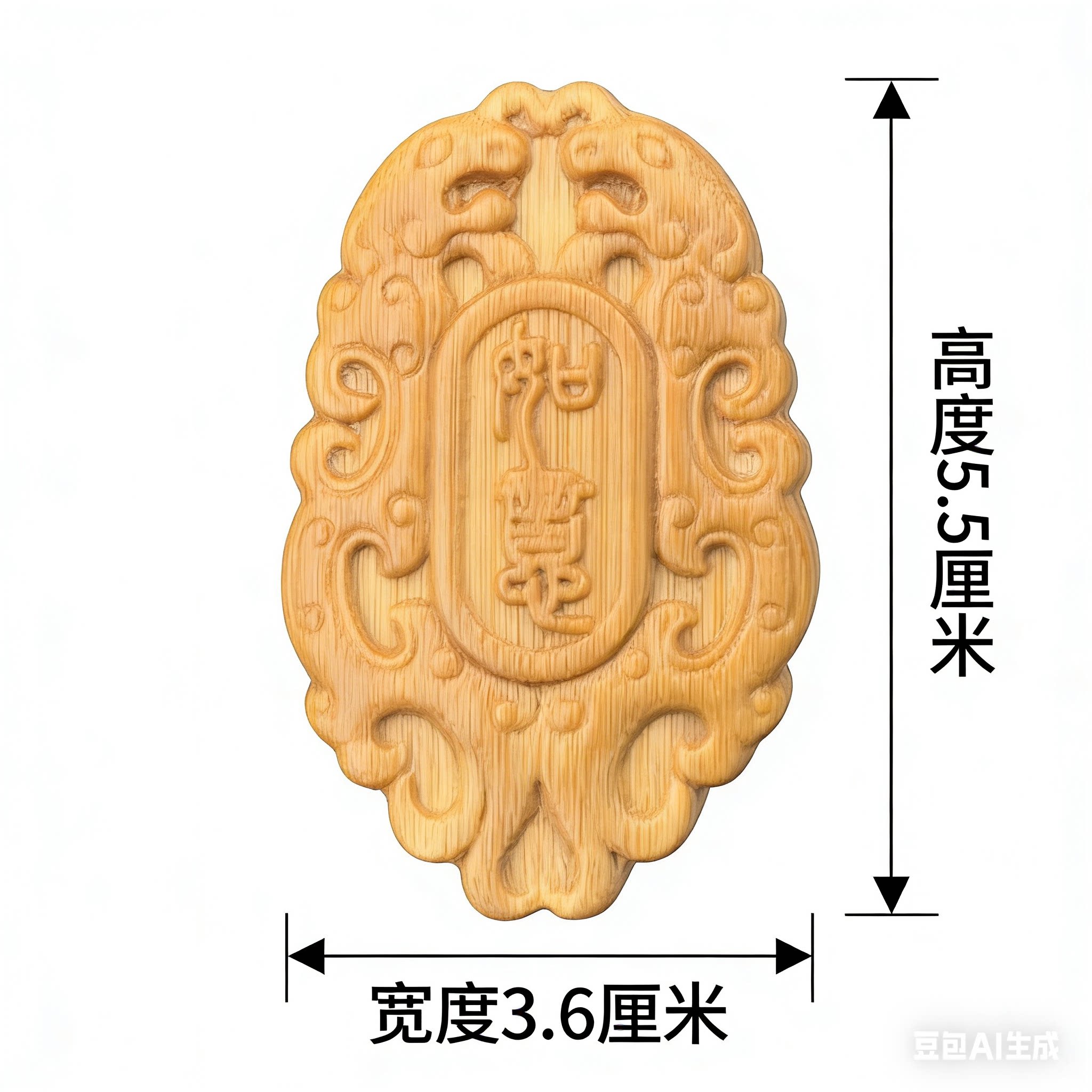 工艺品特色工艺品传统玉竹雕刻挂件阳雕手牌竹刻竹雕