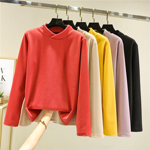 套装 保暖内搭T恤发热上衣棉秋衣秋裤 女秋冬长袖 德绒半高领打底衫