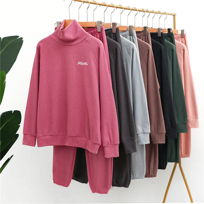 宅宅裤保暖睡衣女套装宽松长袖保暖可外穿德绒束脚大码休闲家居服,女士内衣/男士内衣/家居服,睡衣/家居服套装,淘宝优惠券,粉丝福利购,淘宝优惠卷