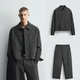 休闲弯刀裤 ZA2025新款 6861900 简约西装 夹克外套美式 男装 春秋套装