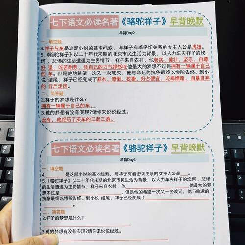 新七年级下册语文骆驼祥