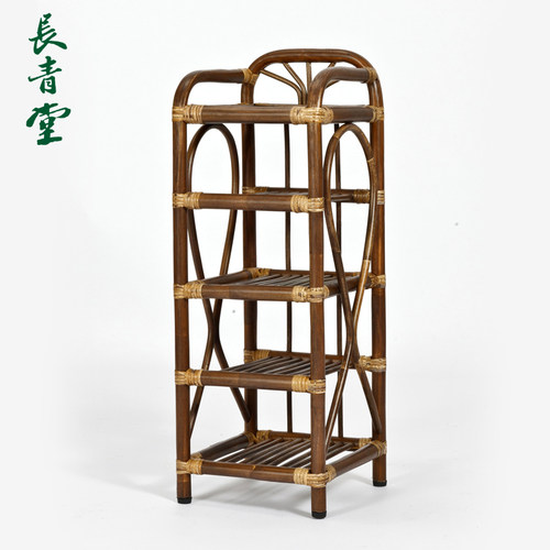 长青堂藤鞋架多层简易家用门口
