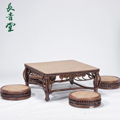 长青堂日式榻榻米小茶几坐地
