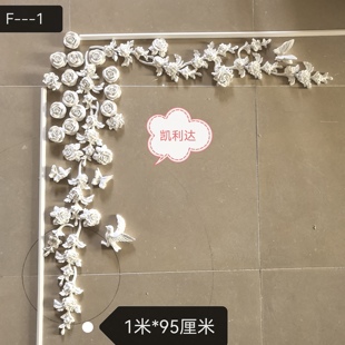 石膏角花grg线条法式玫瑰花鸟蝴蝶玄关背景墙造型壁花浮雕叶子花