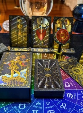 78金色经典韦特全套普及塔牌罗牌金箔pet防水塑料罗牌初学者入门