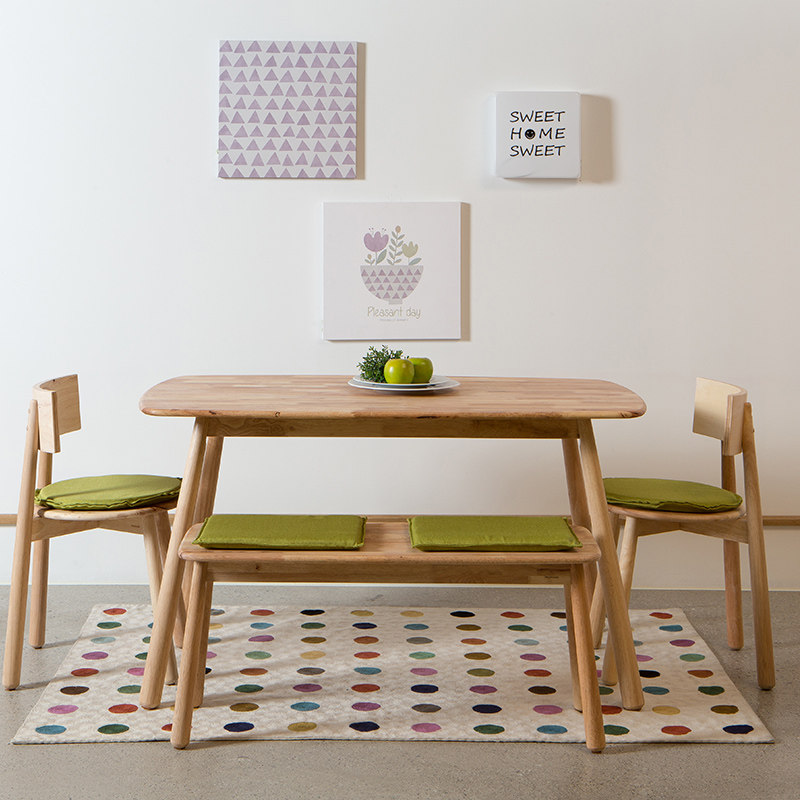 Northern Europe table household Modern minimalist Table Small apartment a living room Having dinner Table rectangle Bench solid wood tablein the Residential furniture , Tables , Dining table  category - from Buy2taobao.com to provide professional Taobao agent buy service