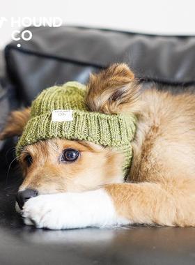 HoundCo.狗狗秋冬帽子羊毛纯手工宠物时尚毛线帽针织