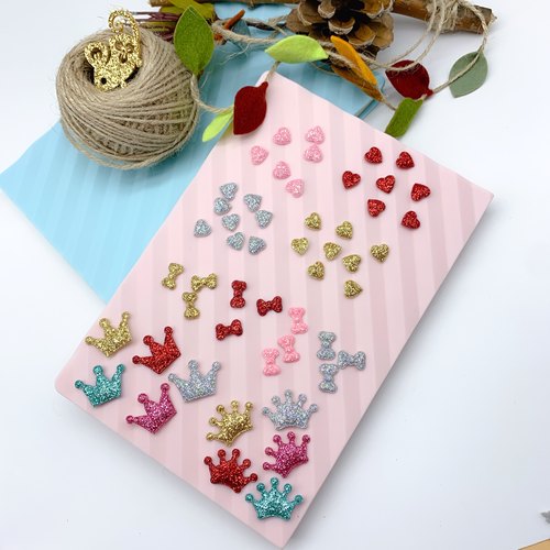 diy闪亮迷你桃心手工小装饰