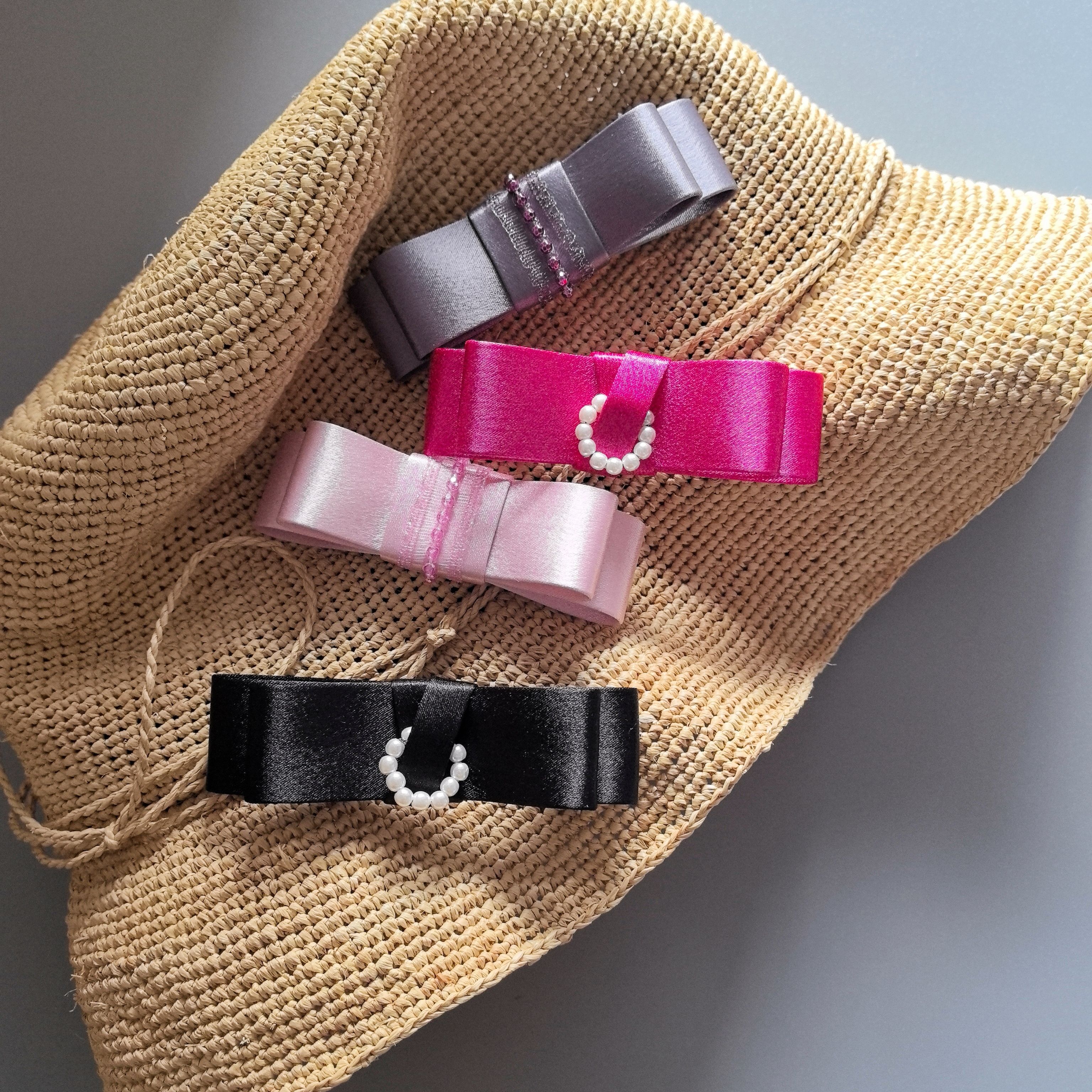 韩国进口高光泽加厚贡缎织带