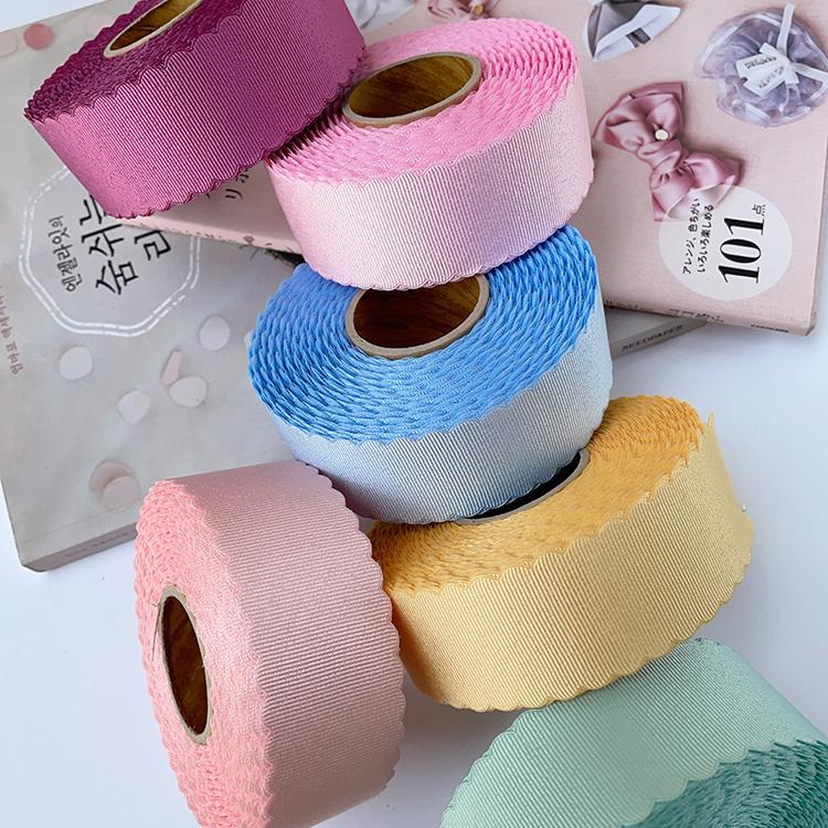 韩国进口花边丝光螺纹带手工diy