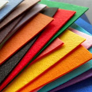 韩国进口2mm厚纯色不织布手工diy头饰品玩偶包包基础布料装饰