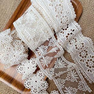 韩国进口新款 宽蕾丝大花朵手工diy头饰品发夹发带制作材料丝带