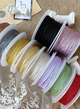 布妮 韩国进口金银彩色线手工饰品 diy基础材料1mm包夹装饰材料S