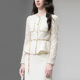 上衣一步开衩半裙套装 2026春季 气质两件套蕾丝长袖 女装 潮 新款