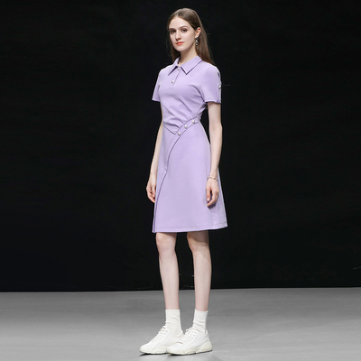 2025夏季新款休闲时髦设计感不对称镂空露腰收腰A摆活力短裙裙子