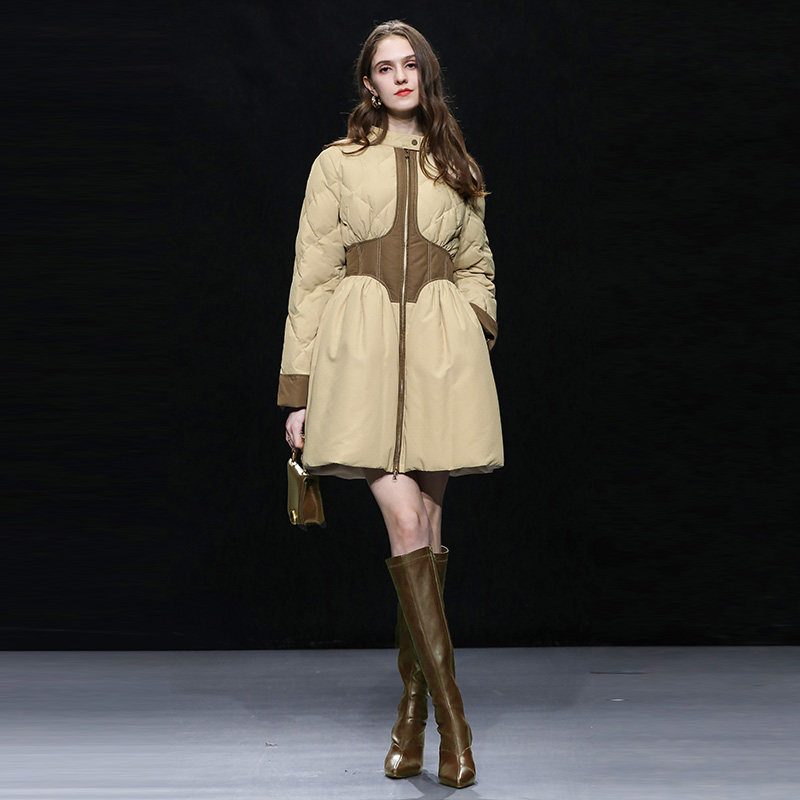 达菲时尚立领减龄甜酷风