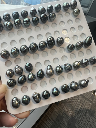 大溪地螺纹珠 葫芦珠 水滴珠炫彩 滑皮10-13