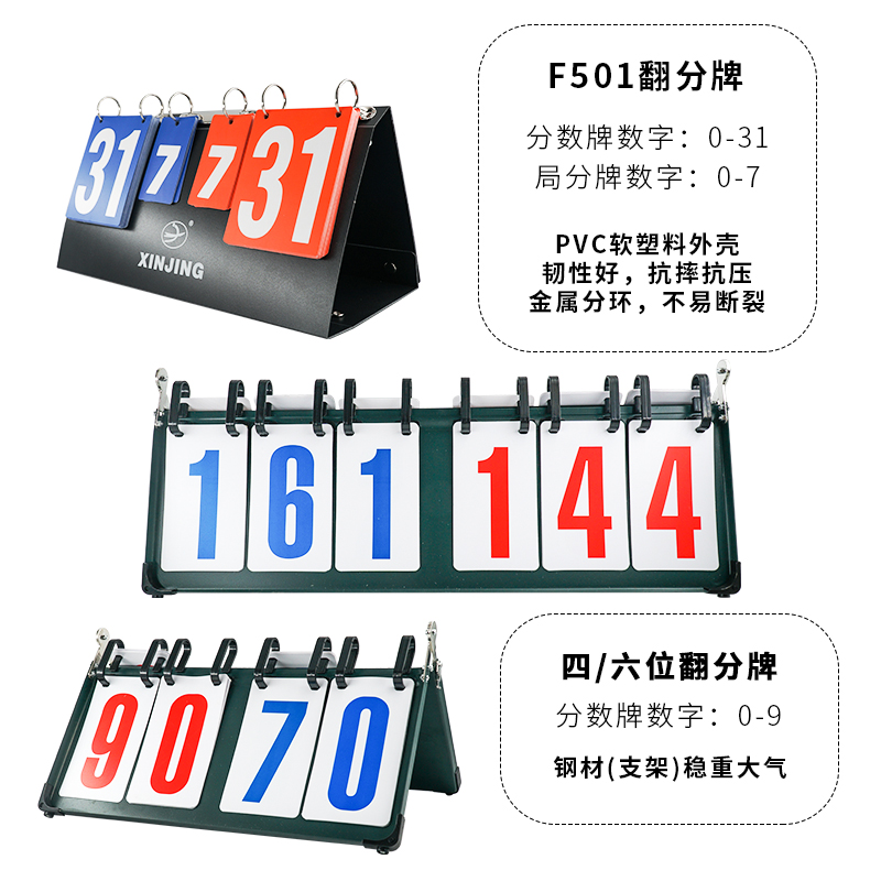 篮球比赛计分牌记分牌计分翻分牌 比分牌 乒乓球羽毛球积分牌三位