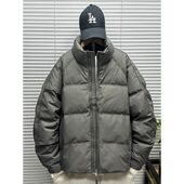 男士 白鸭绒外套 宽松青少年短款 简约立领羽绒服冬季 2加厚025新款