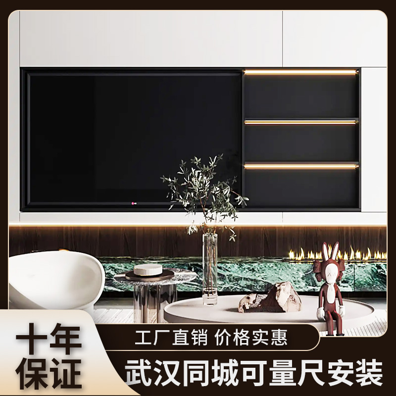 武汉不锈钢电视壁龛隔板金属背景壁龛柜内嵌式柜成品背景墙定制